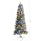 6.5ft. Pre-Lit Flocked British Columbia Mountain Fir Artificial Christmas Tree, Multicolor Bulbs